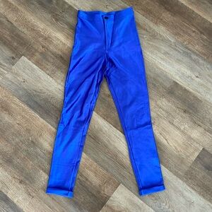 American Apparel cobalt blue, disco pants size extra small